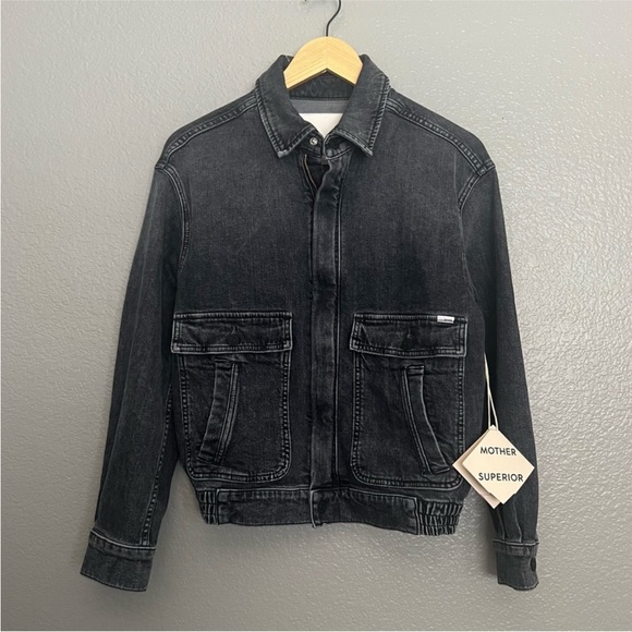 MOTHER The Springy patch denim jacket in Midnights with Molly color - Picture 4 of 13